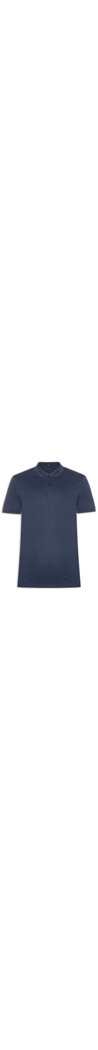 Polo Masculina Lisa Piquet - Azul