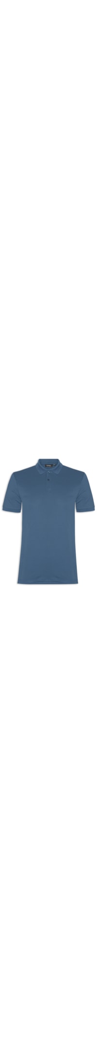Polo Masculina Lisa Piquet Básica - Azul