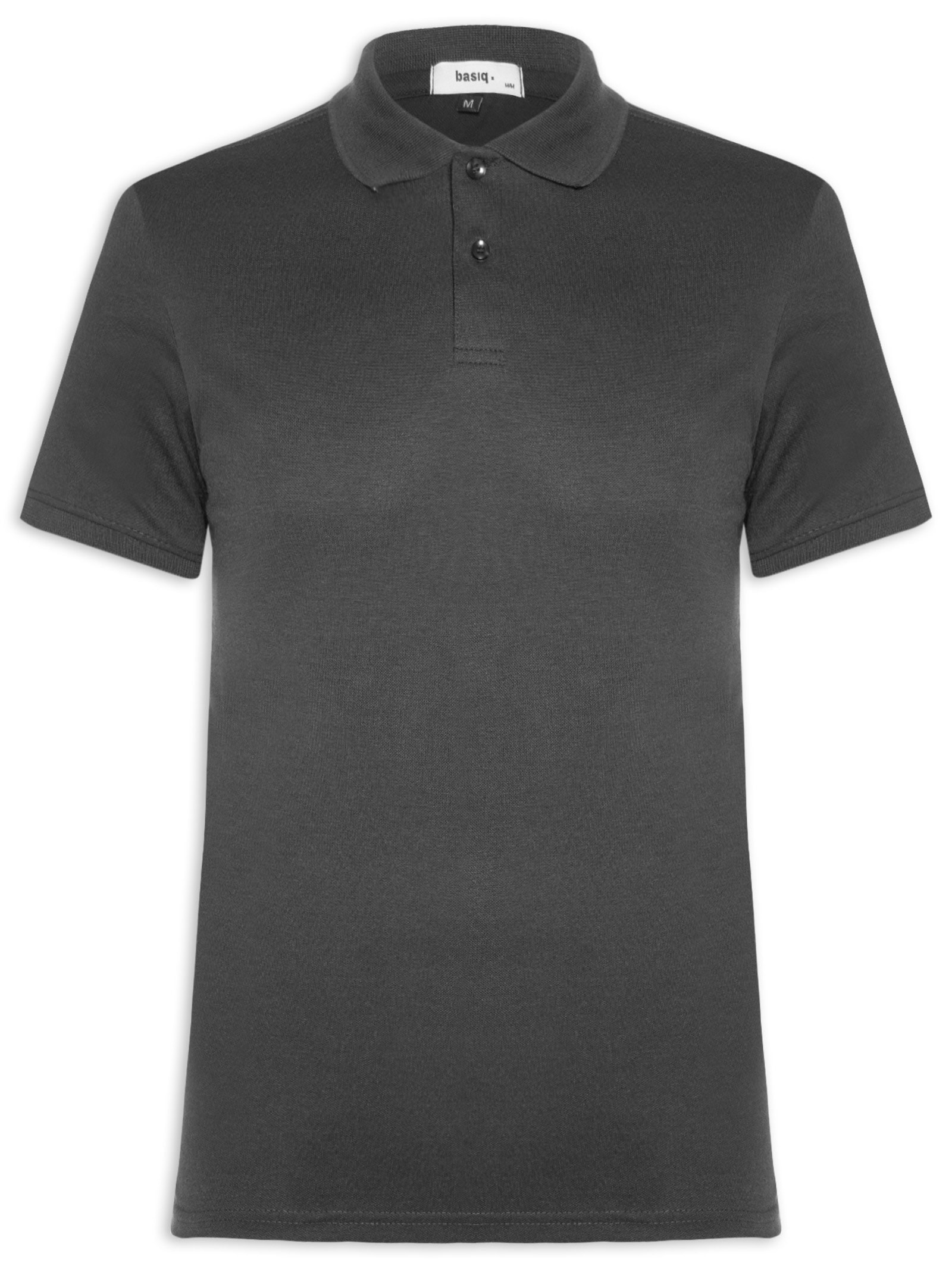 Polo Masculina Lisa Piquet Preto Basiq Men
