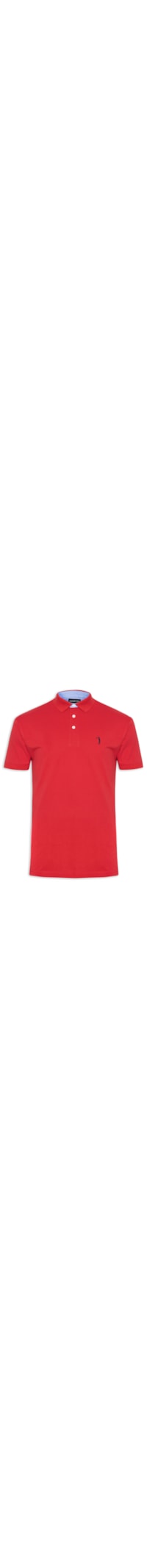Polo Masculina Lisa - Vermelho