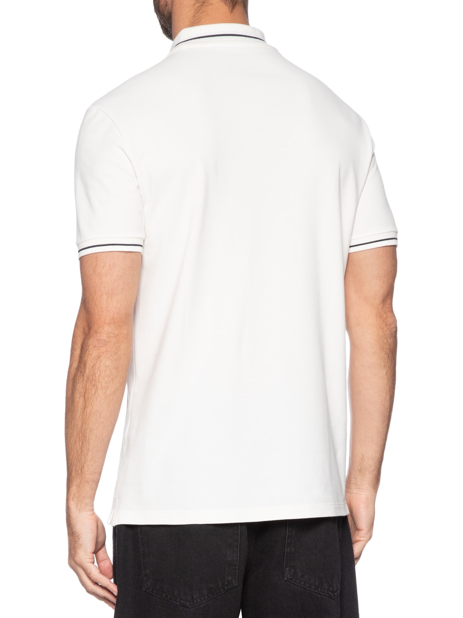 Polo Masculina Logo Bordado Gola Branco Calvin Klein Jeans