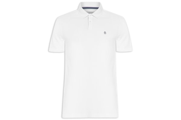 Polo Masculina Logo - Branco