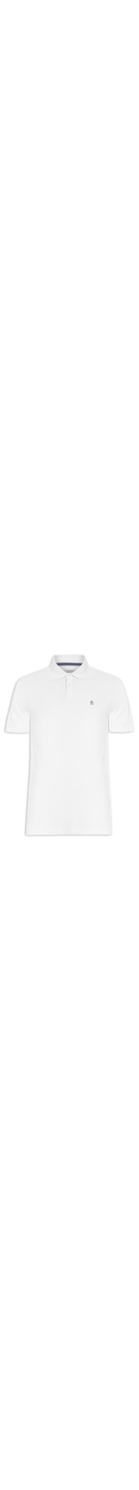Polo Masculina Logo - Branco