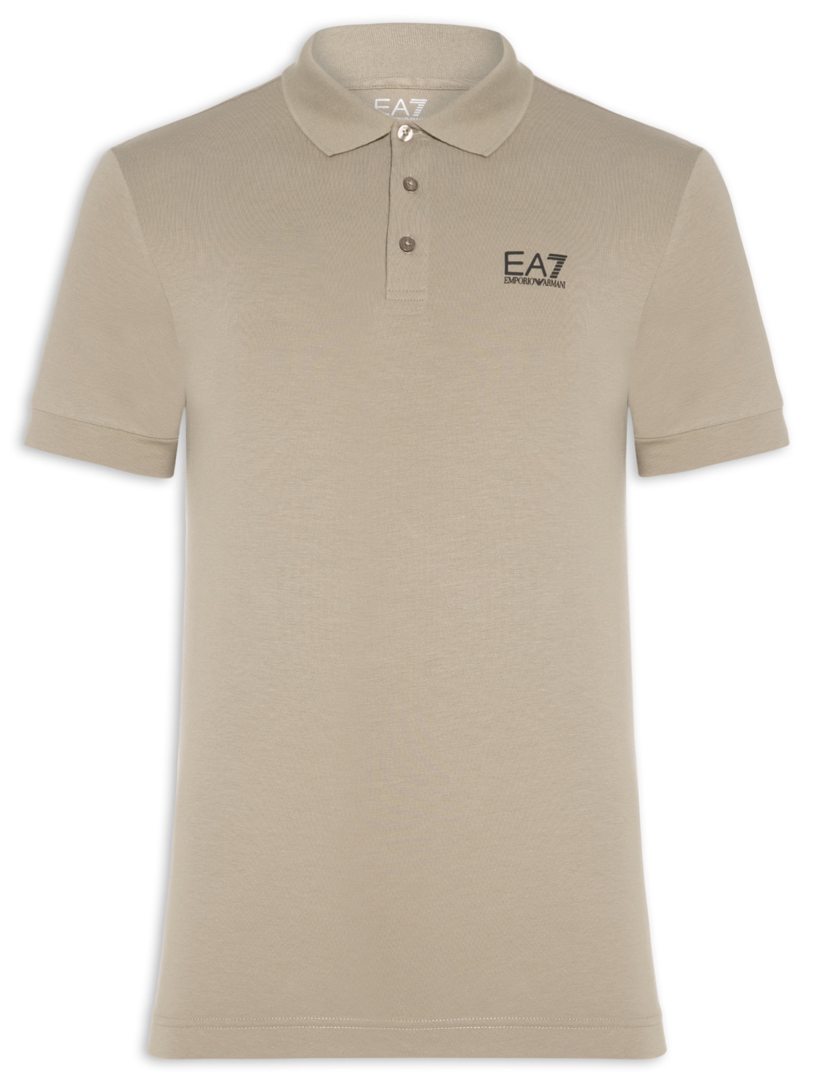 Pólo Masculina Logo Train Core Bege Ea7 Emporio Armani