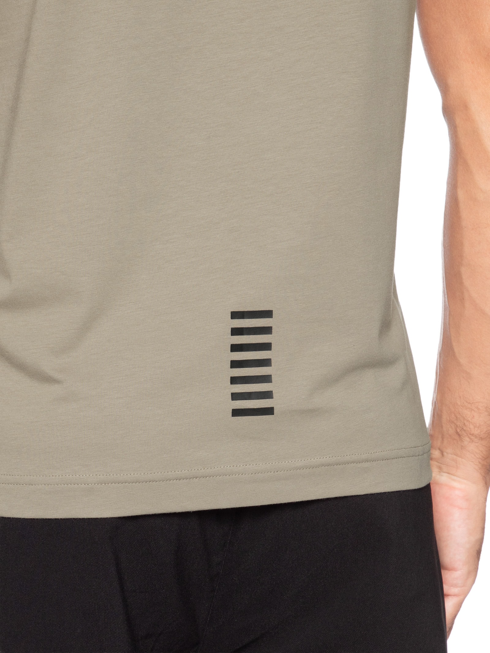 Pólo Masculina Logo Train Core Bege Ea7 Emporio Armani