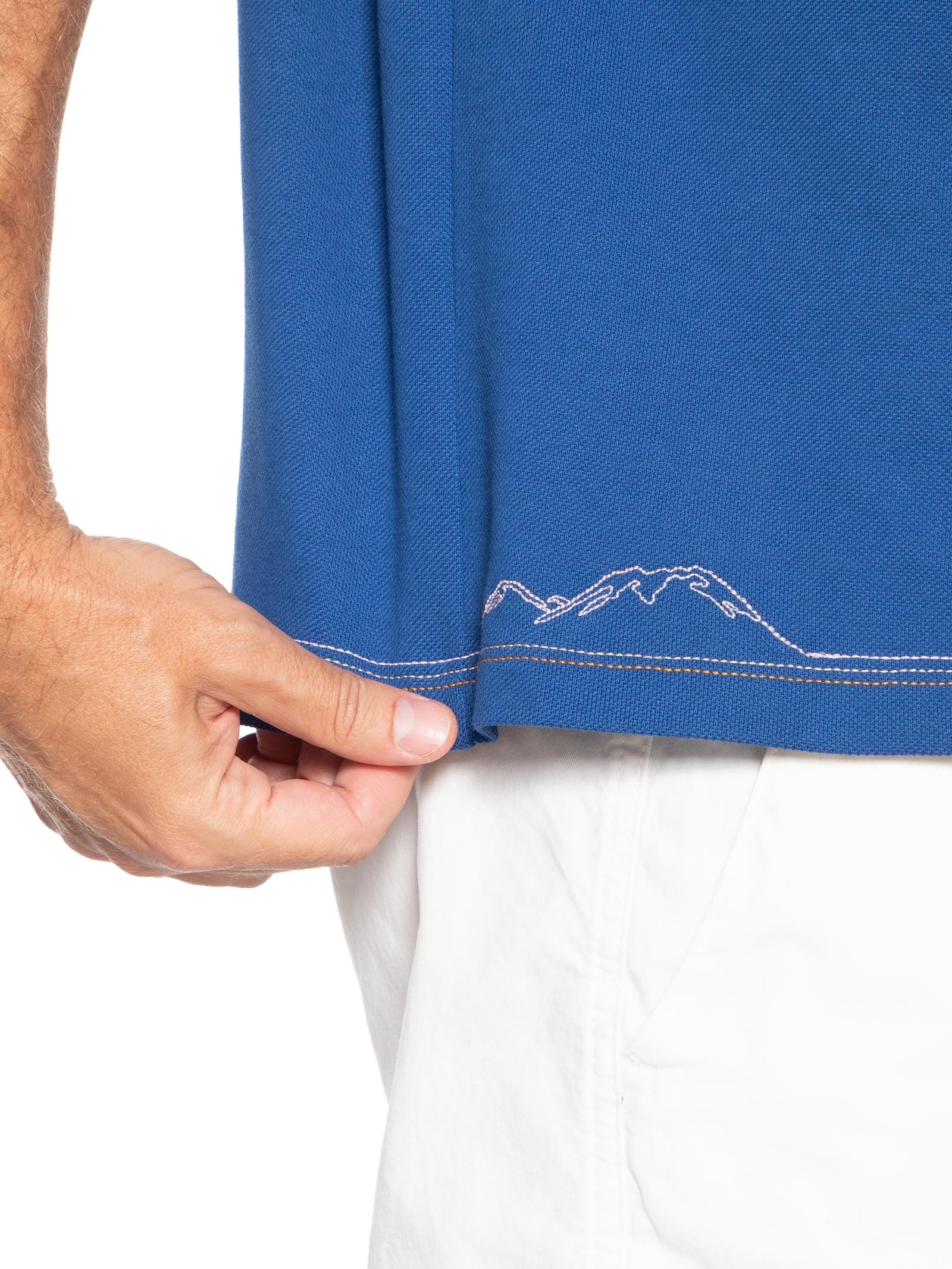 Polo Masculina Loose Fit 1933 Petit Piquet Azul Lacoste