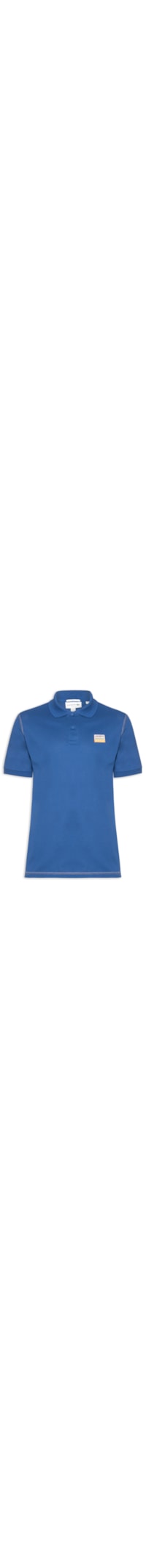 Polo Masculina Loose Fit 1933 Petit Piquet - Azul