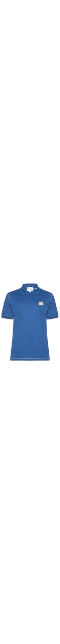 Polo Masculina Loose Fit 1933 Petit Piquet - Azul