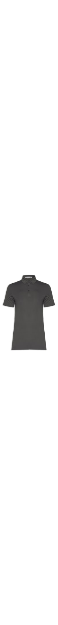 Polo Masculina Malha Casual - Cinza