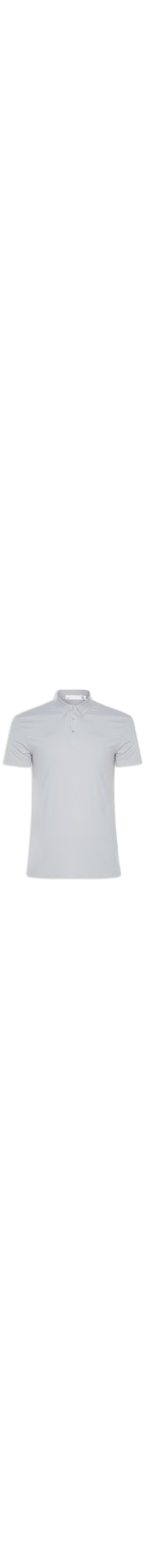 Polo Masculina Malha Casual - Cinza