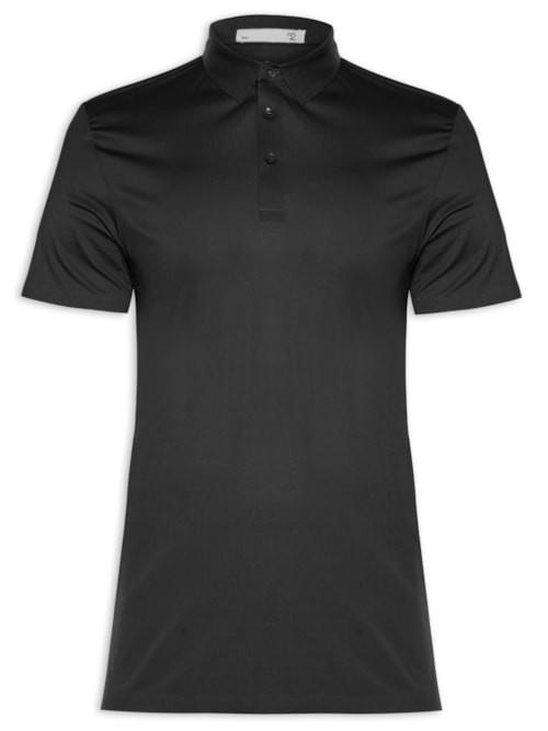 Polo Masculina Malha Casual – Preto