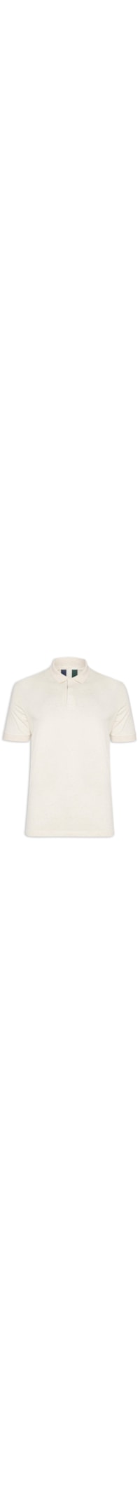 Polo Masculina Malha Favo Linho – Off White