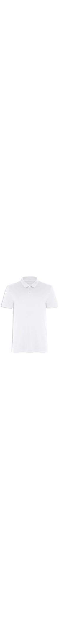 Polo Masculina Malha Pima - Branco