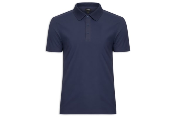 Polo Masculina Malha Sem Costura - Azul