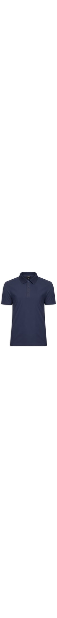 Polo Masculina Malha Sem Costura - Azul