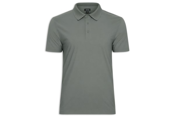 Polo Masculina Malha Sem Costura - Verde