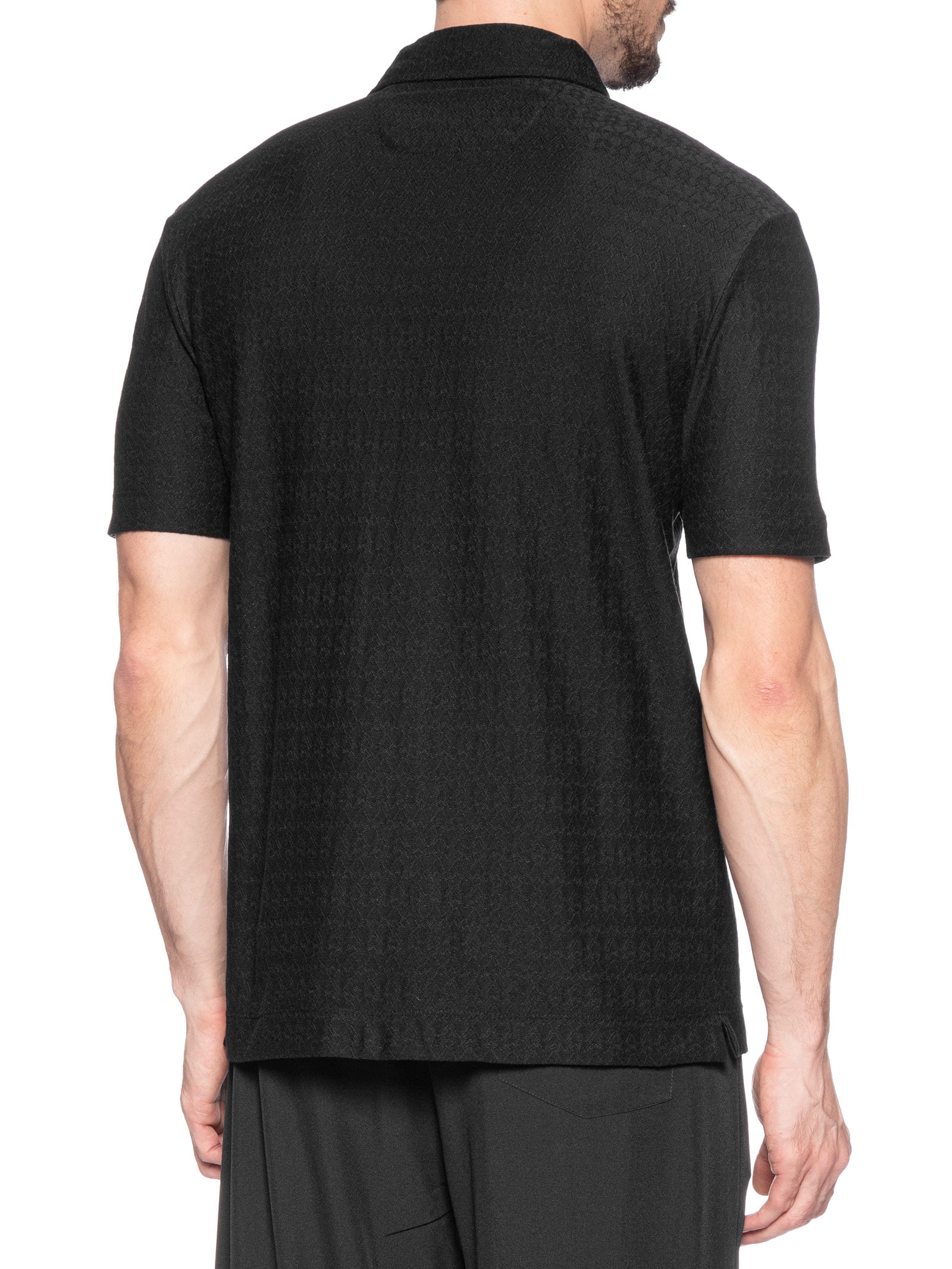 Polo Masculina Manga Curta Aston Martin L-Tracy Preto Boss