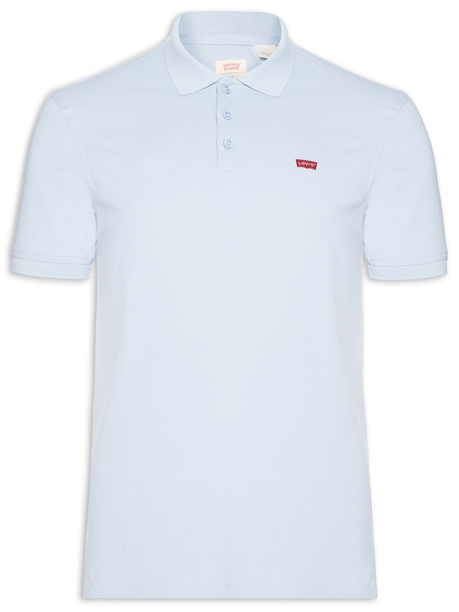 Polo Masculina Manga Curta Azul Levi's