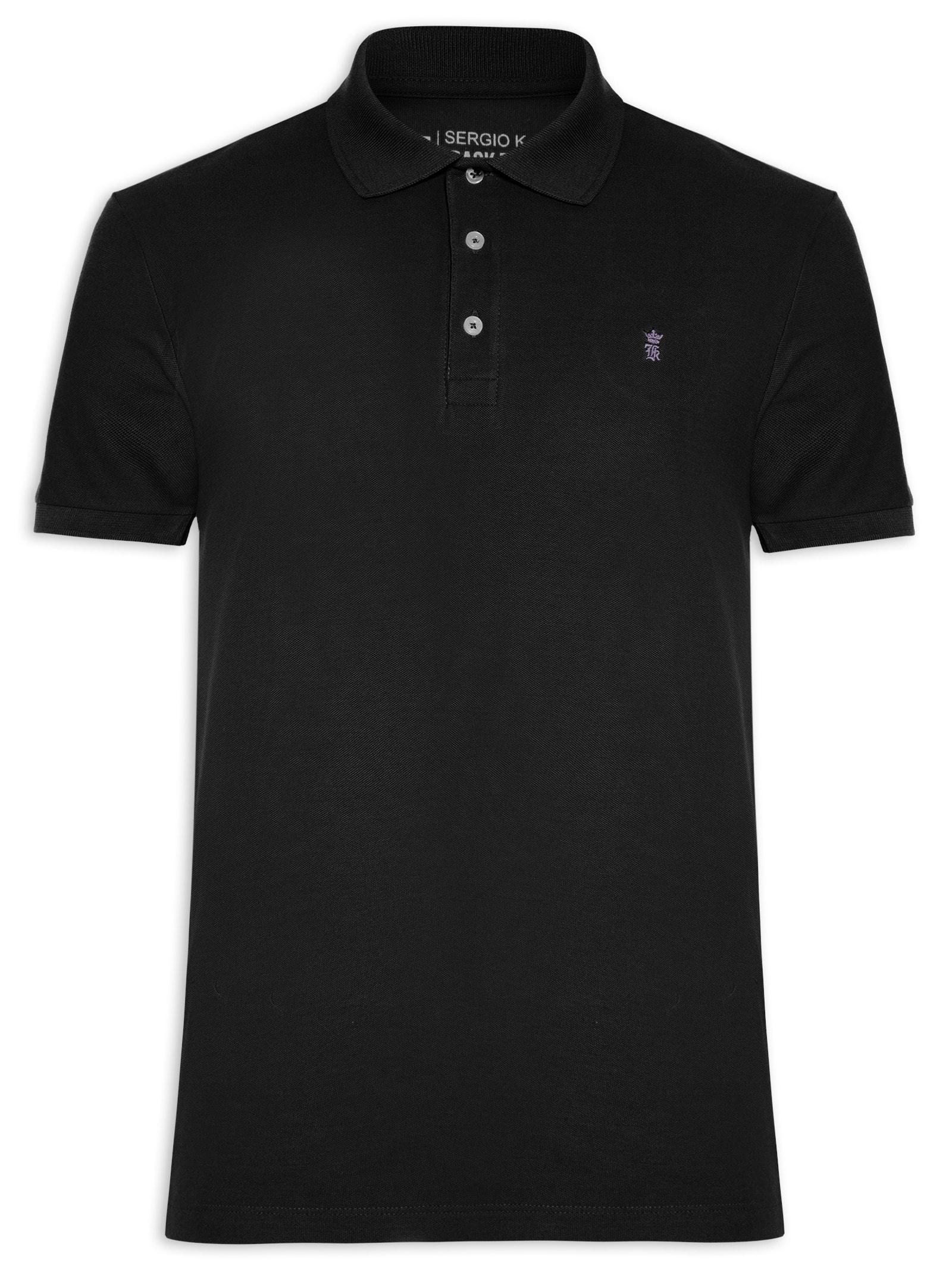j lal acre polo ss ブラック Sサイズ kiko paf Sergio K - Polo Masculina Manga Curta Básica Piquet - Preto