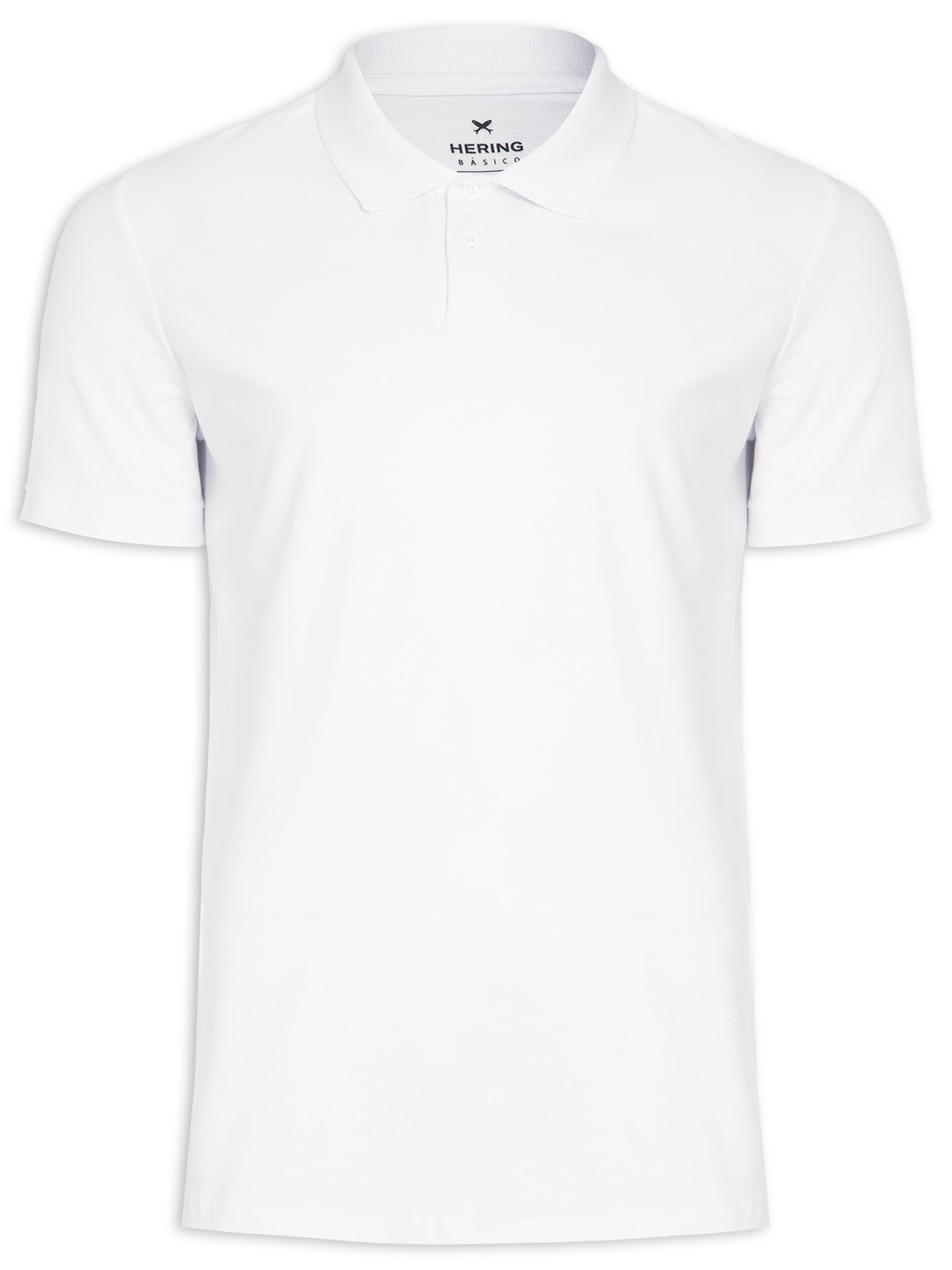 Polo Masculina Manga Curta Branco  Hering