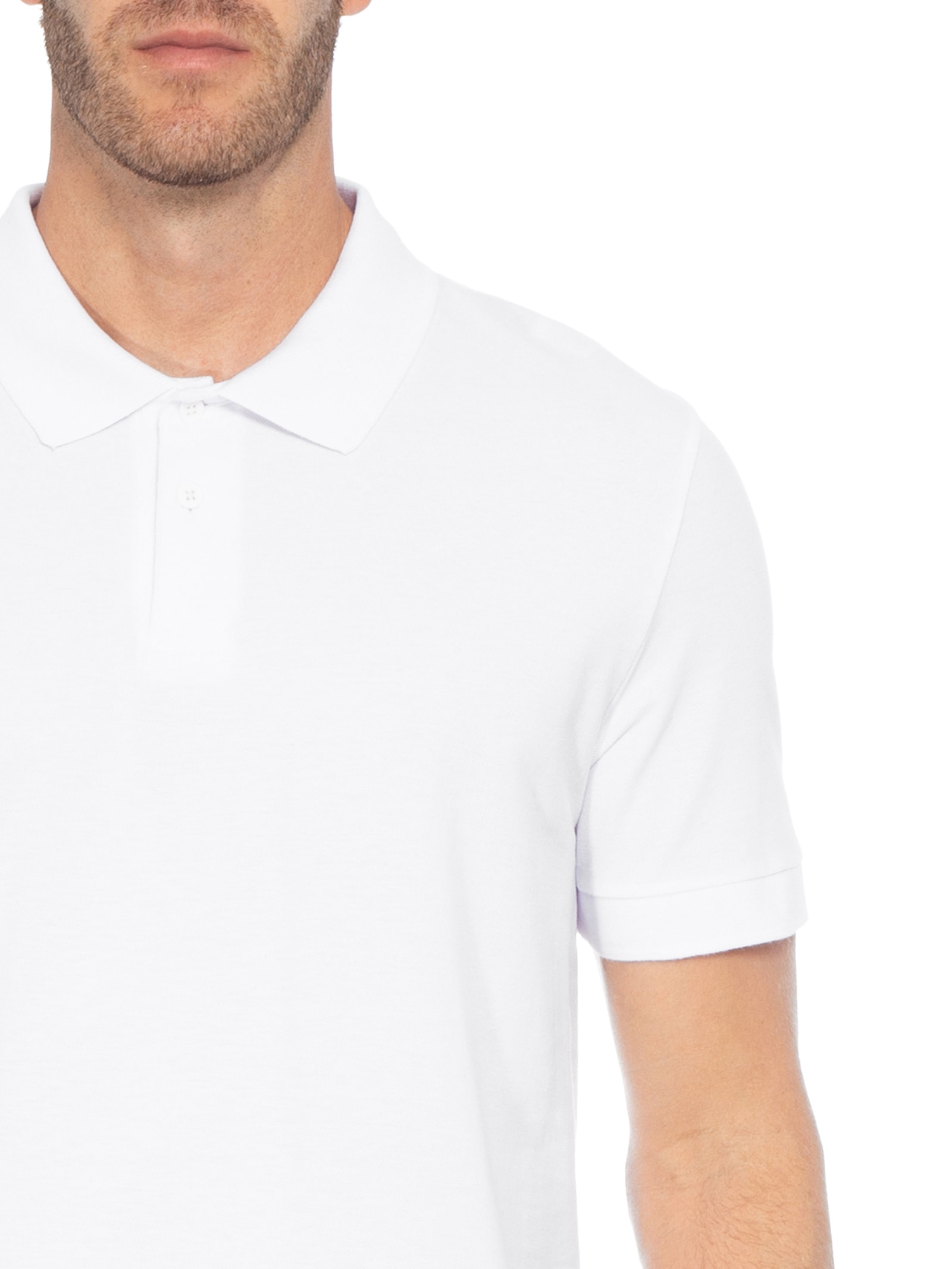 Polo Masculina Manga Curta Branco  Hering