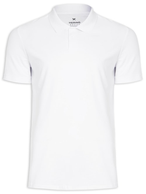Polo Masculina Manga Curta - Branco