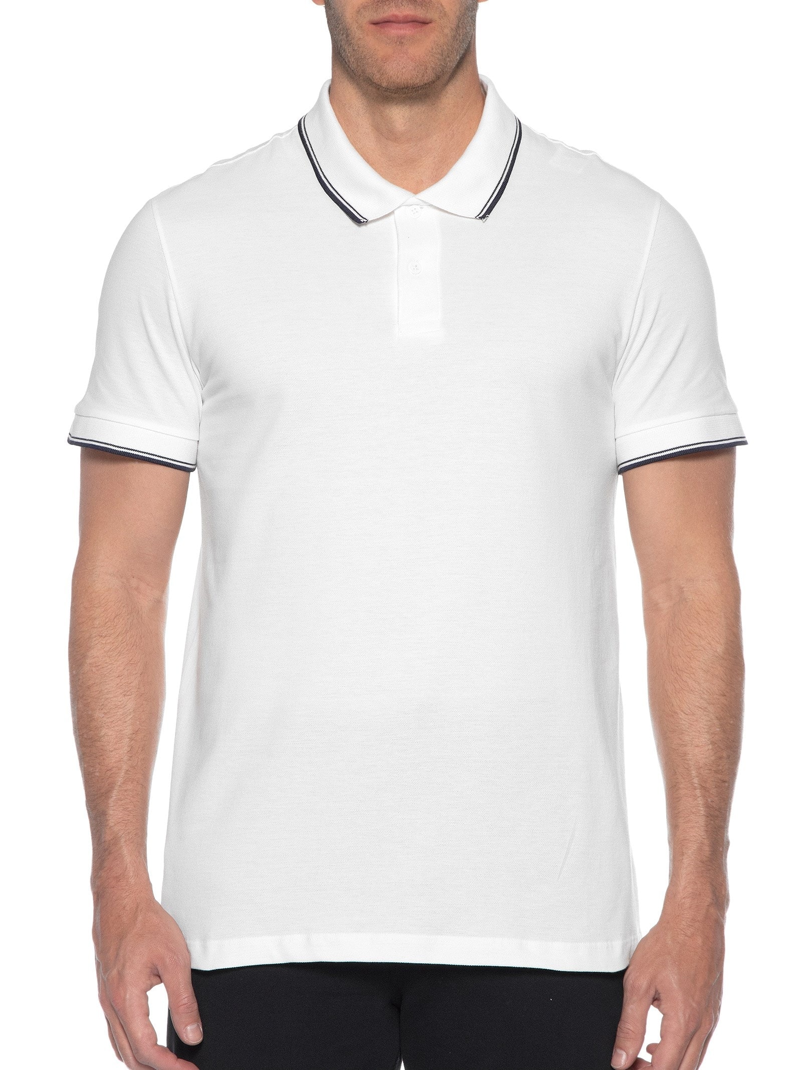 Polo Masculina Manga Curta Branco Hering
