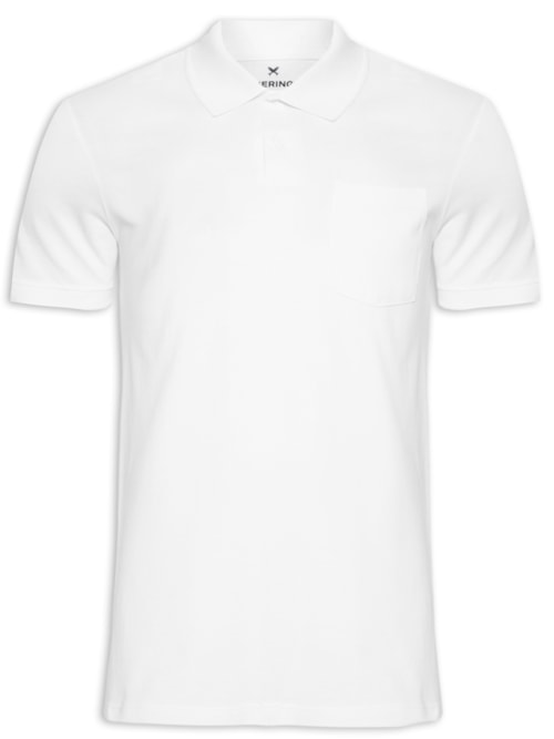Polo Masculina Manga Curta – Branco