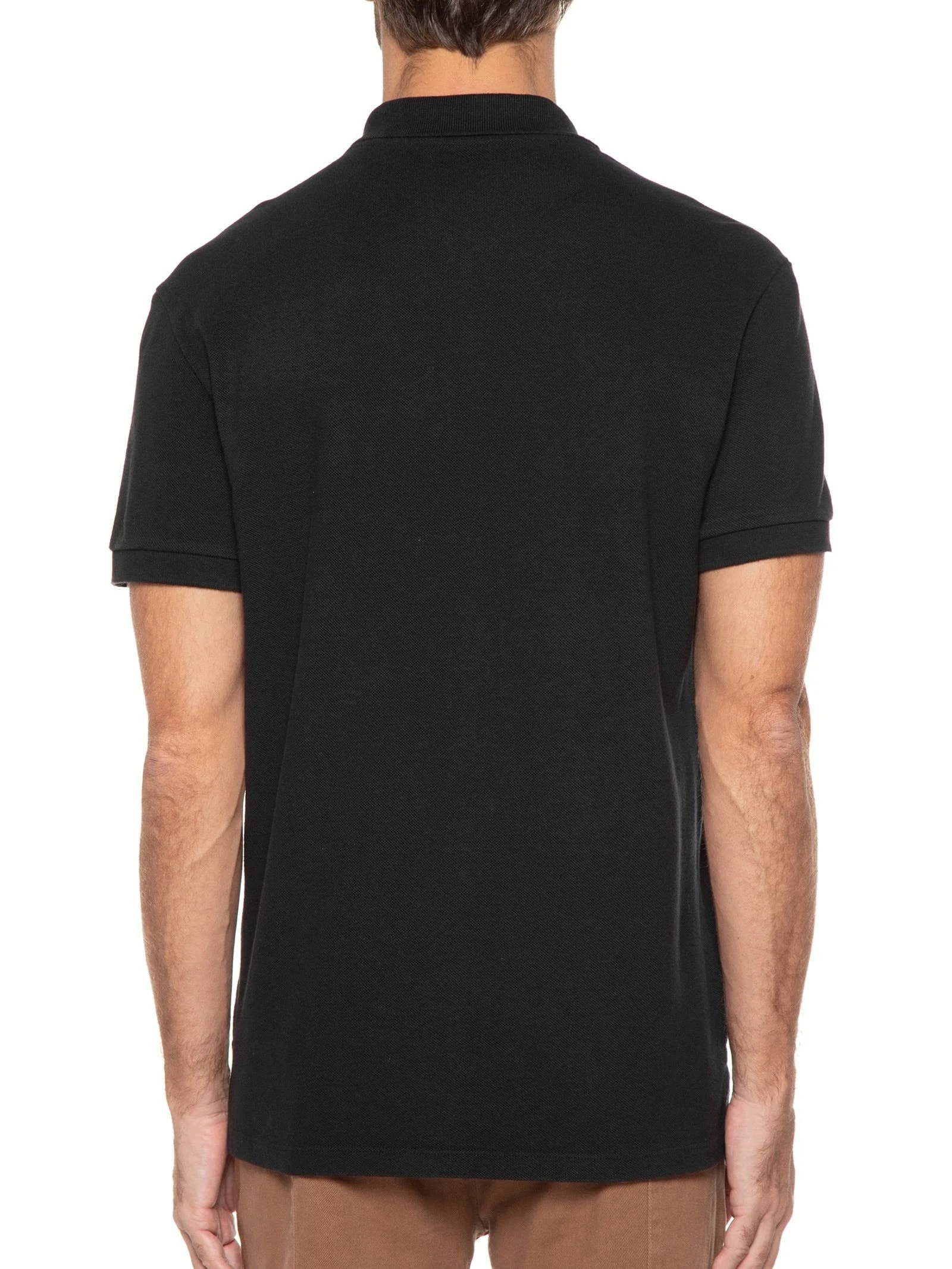 Pólo Masculina Manga Curta Brasão Embossed Color Preto Osklen
