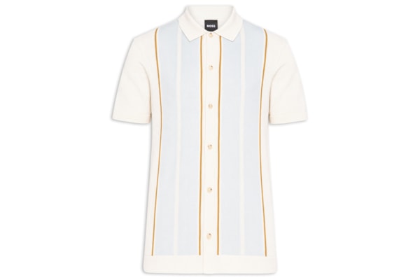 Polo Masculina Manga Curta C-Lastro - Branco