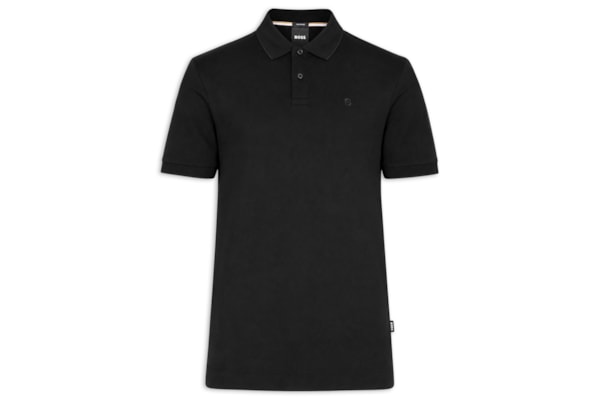Polo Masculina Manga Curta C-Parris - Preto