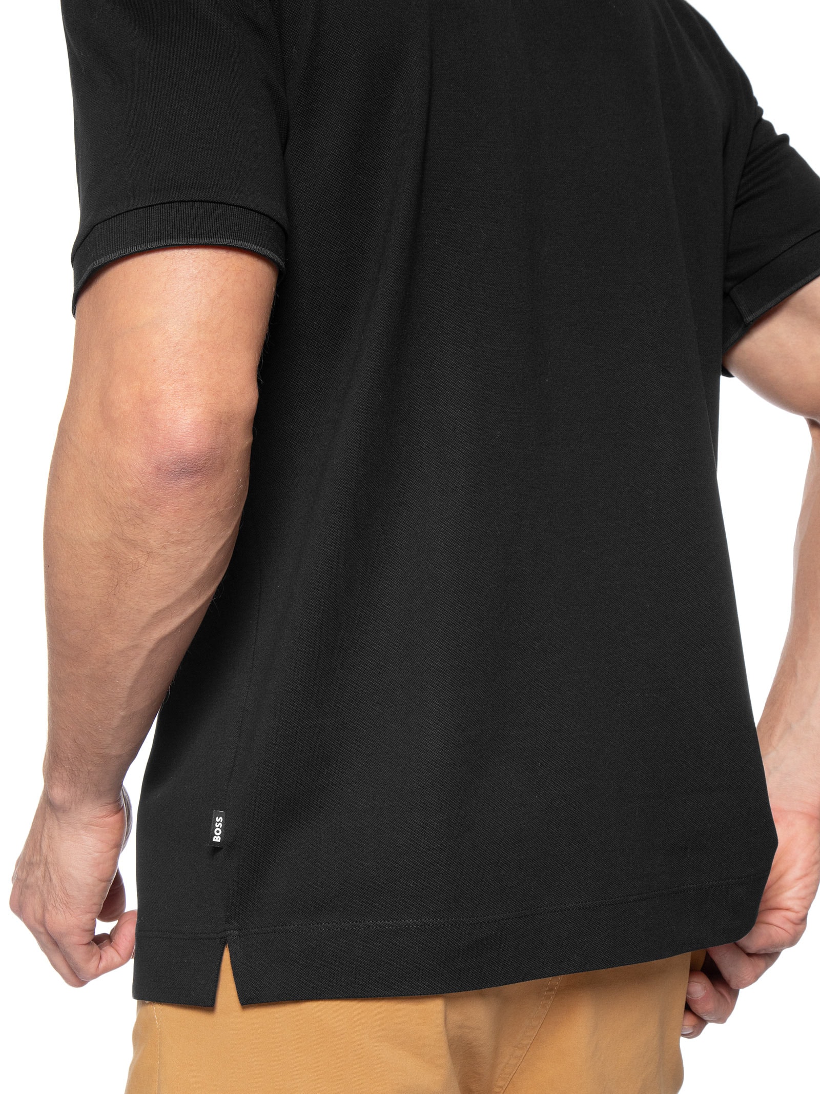 Polo Masculina Manga Curta C-Parris Preto Boss