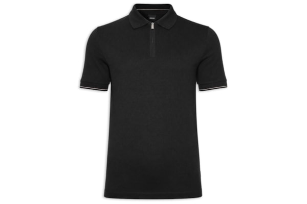 Polo Masculina Manga Curta C-Pei - Preto