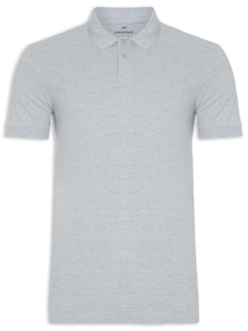 Polo Masculina Manga Curta – Cinza