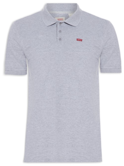 Polo Masculina Manga Curta – Cinza