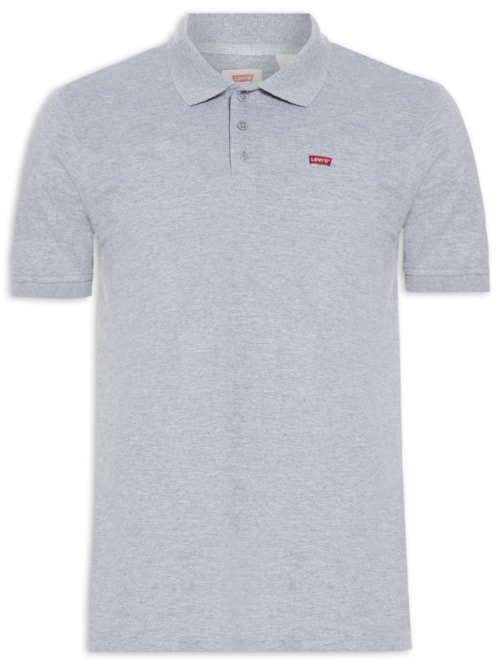 Polo Masculina Manga Curta - Cinza