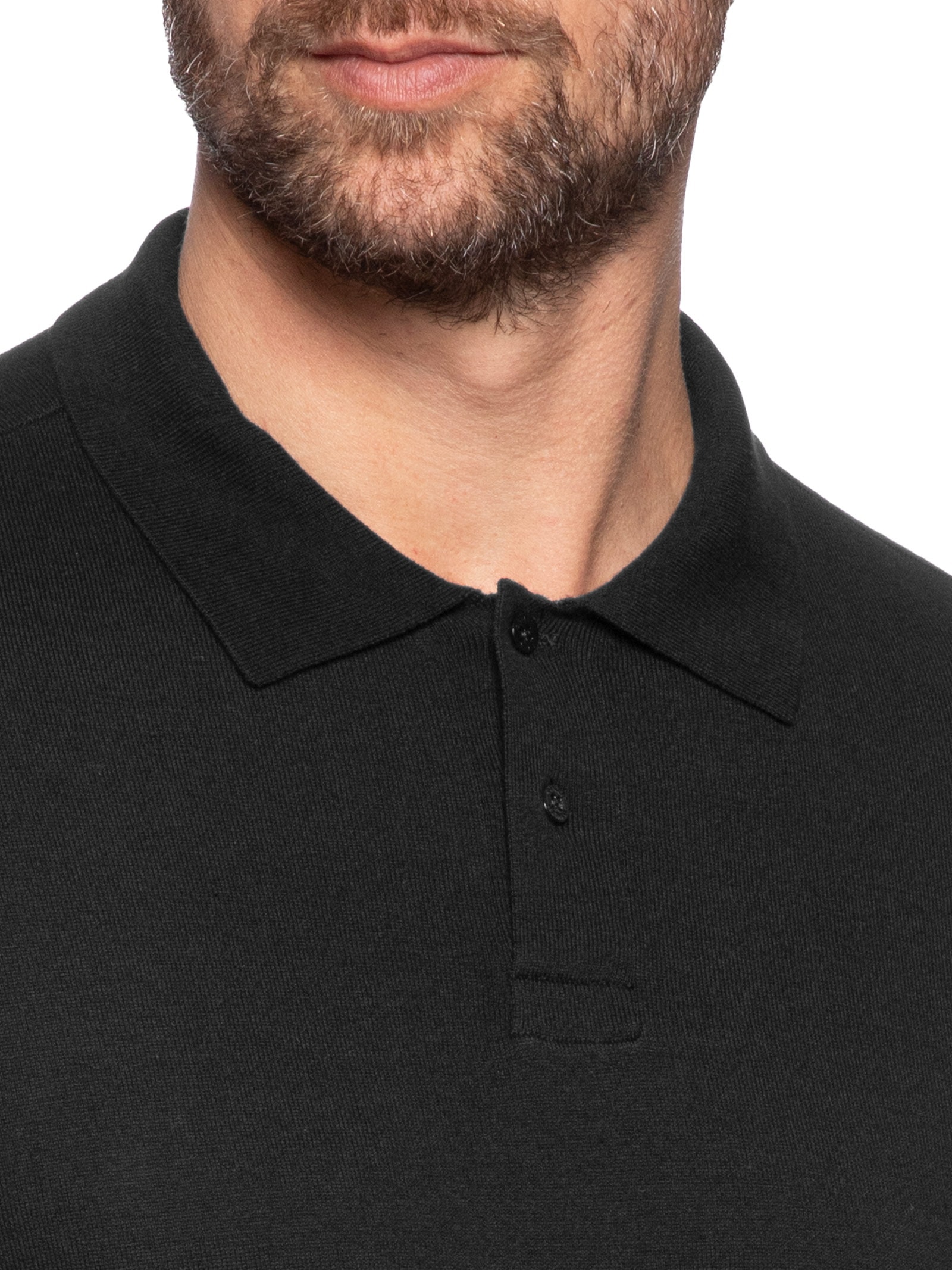 Pólo Masculina Manga Curta Classic Cotton Shirt Preto Osklen