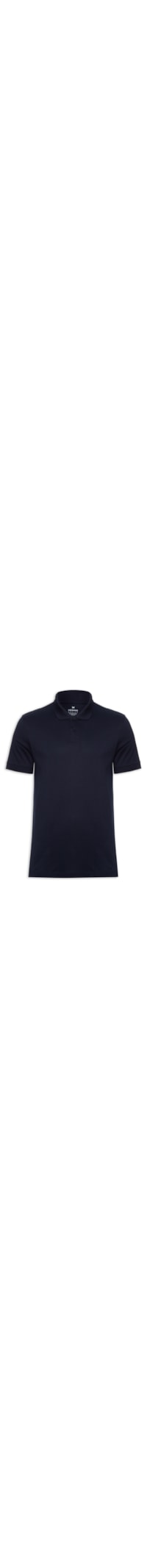 Polo Masculina Manga Curta Cotton Pima - Azul