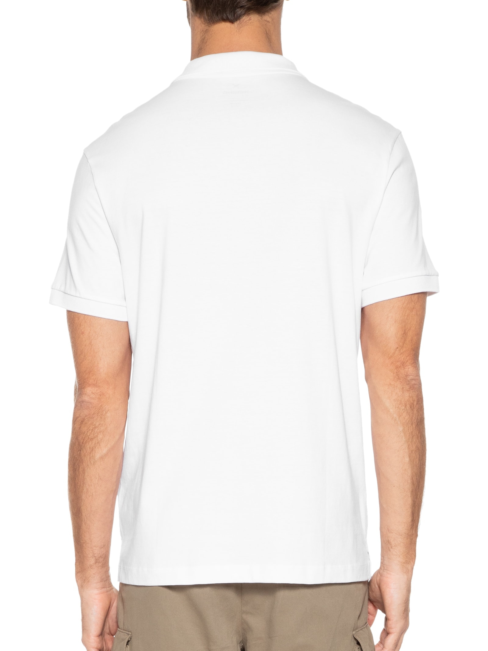 Polo Masculina Manga Curta Cotton Pima Branco Hering