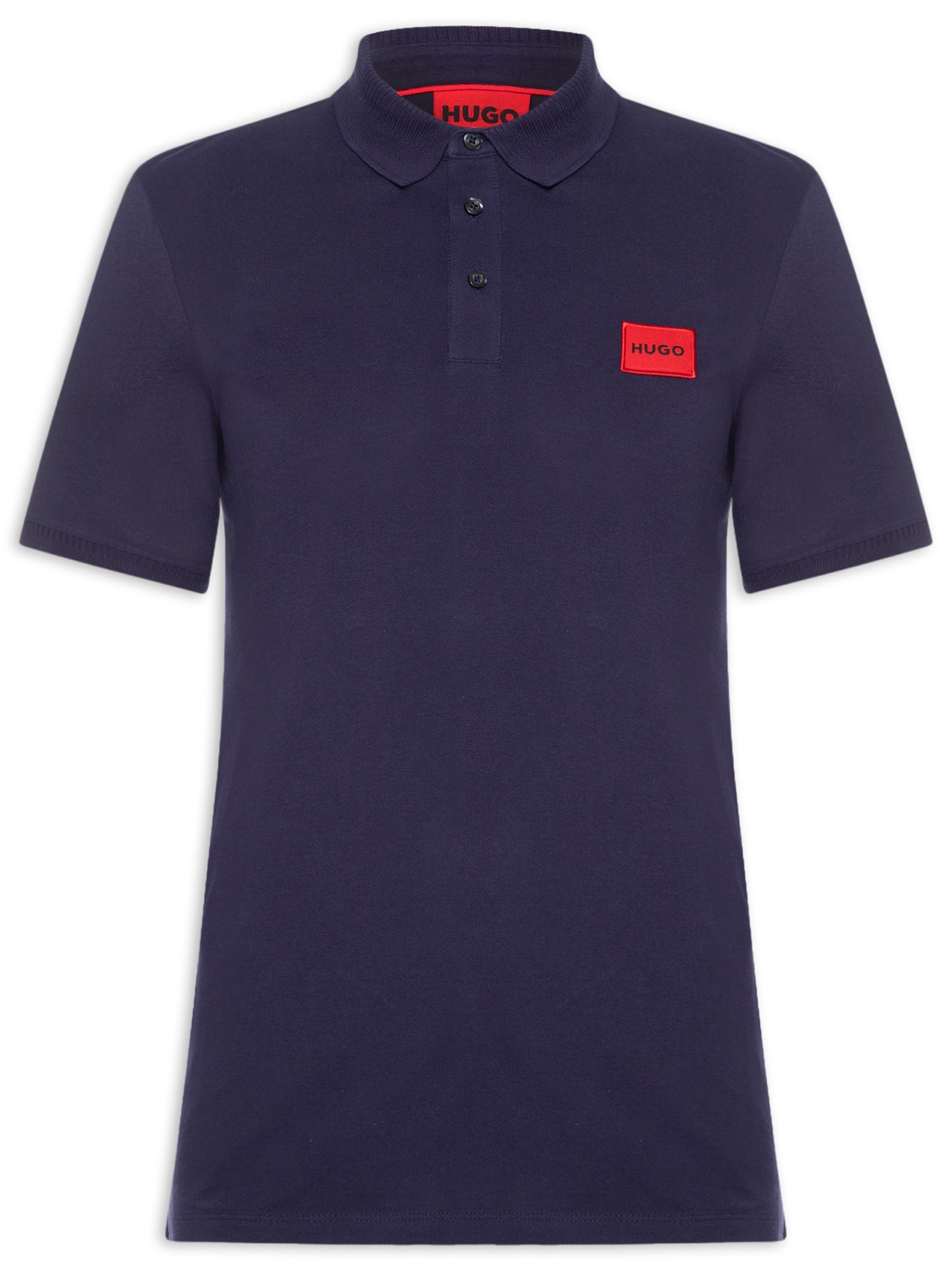 Polo Masculina Manga Curta Dereso 222 Azul Hugo