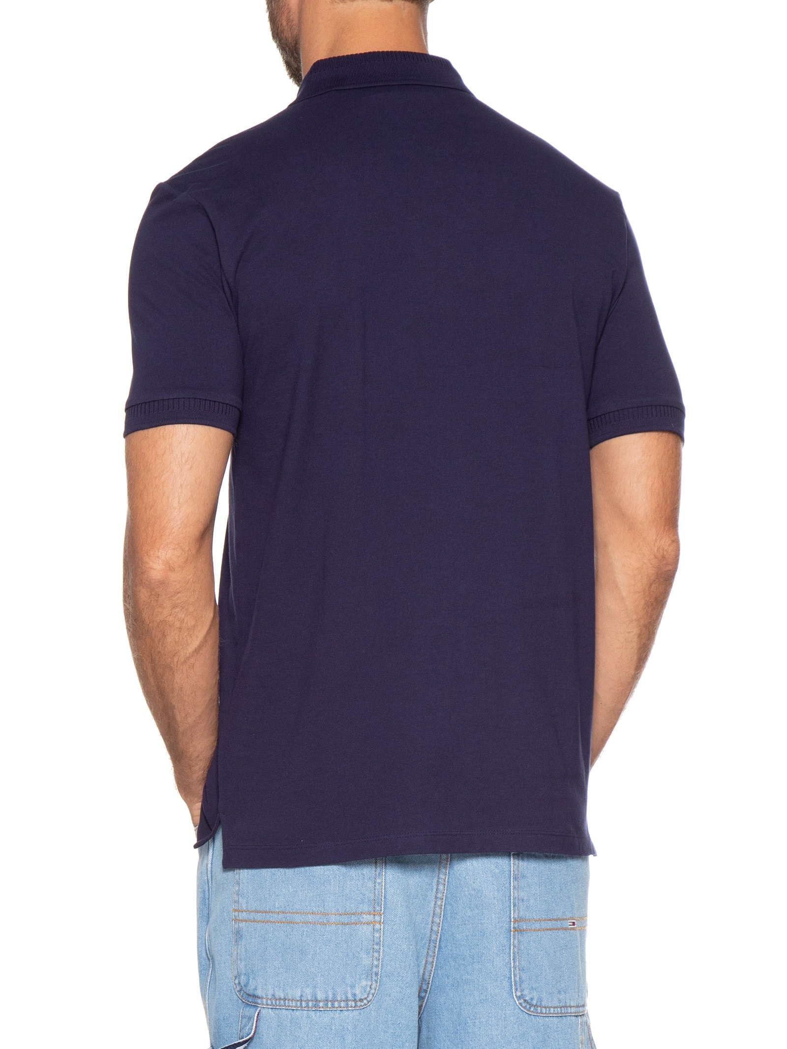 Polo Masculina Manga Curta Dereso 222 Azul Hugo