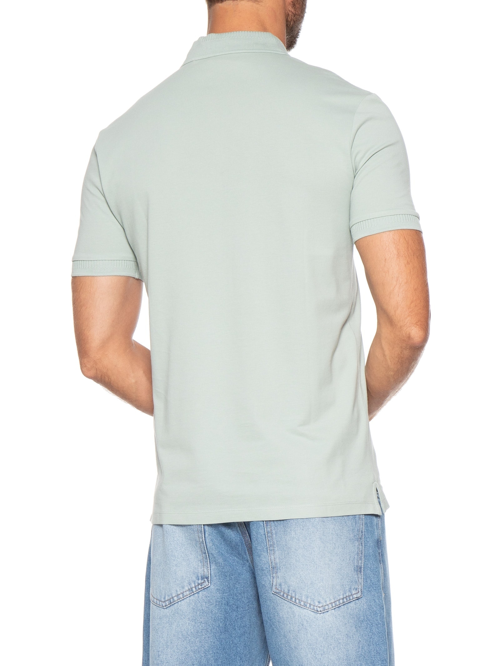 Polo Masculina Manga Curta Dereso 222 Verde Hugo