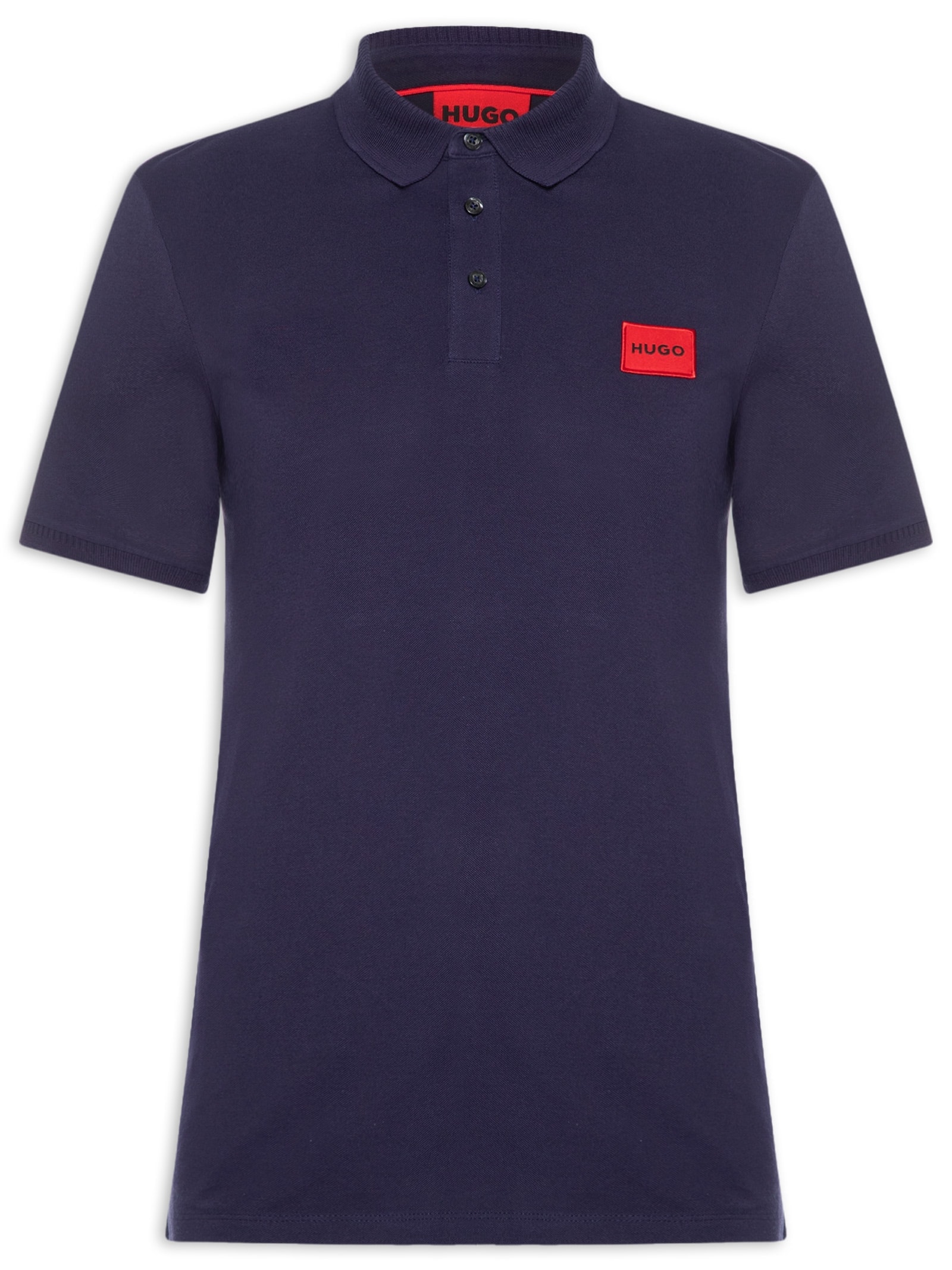 Polo Masculina Manga Curta Dereso  Azul Hugo