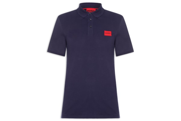 Polo Masculina Manga Curta Dereso  - Azul