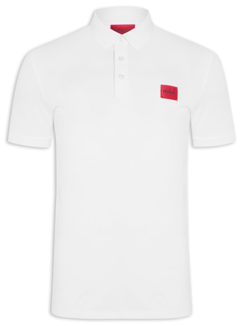 Polo Masculina Manga Curta Dereso – Branco