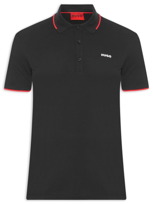 Polo Masculina Dinoso – Preto