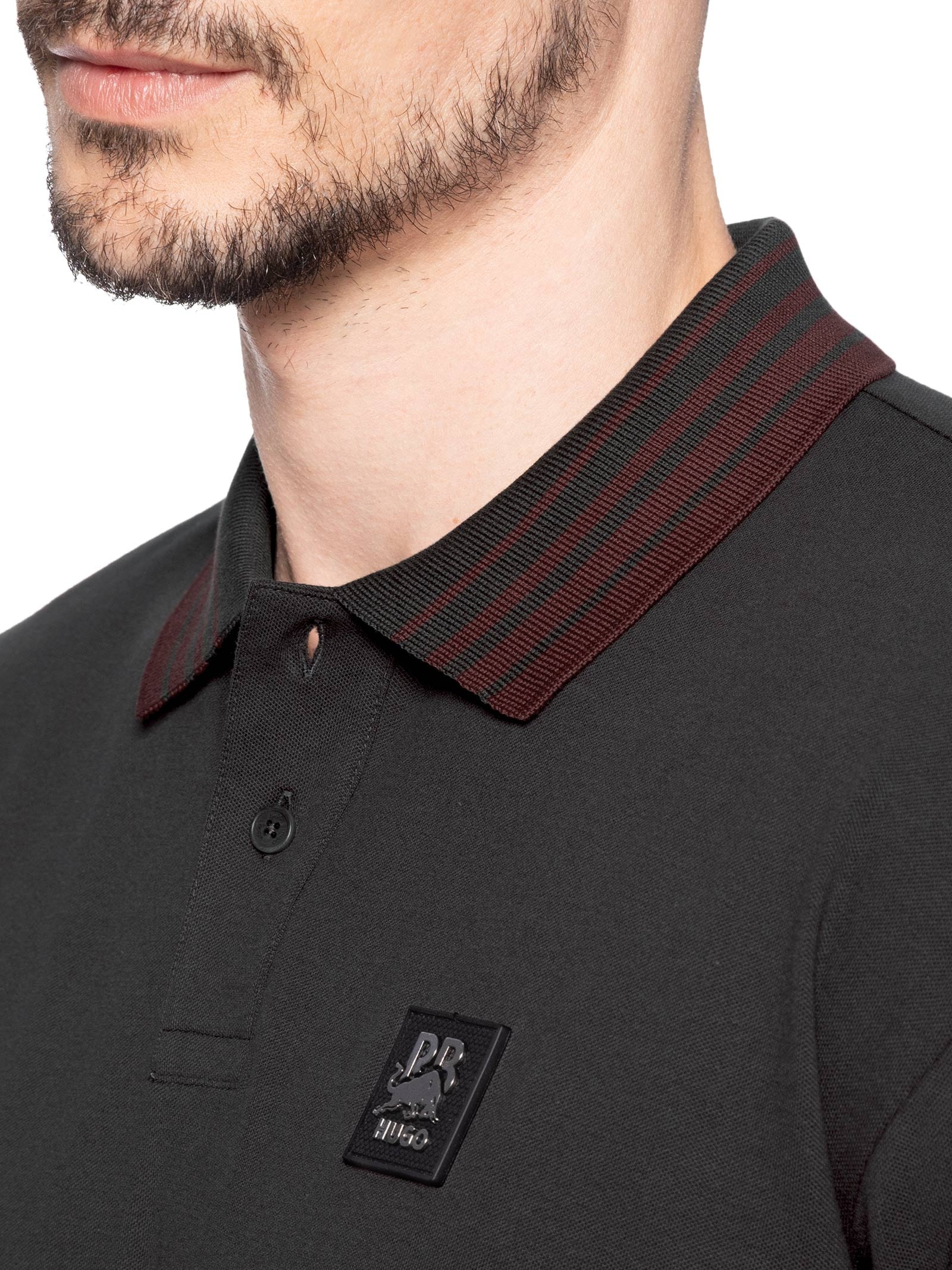 Polo Masculina Manga Curta Dizgi Collab Redbull  Marrom Hugo