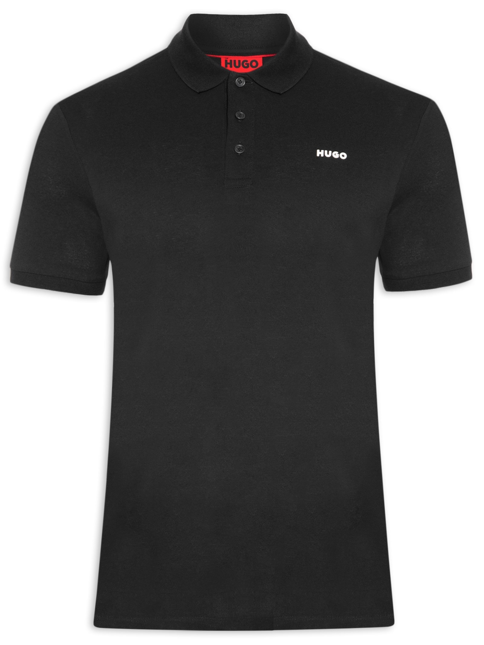 Polo Masculina Manga Curta Donos 222 Preto Hugo