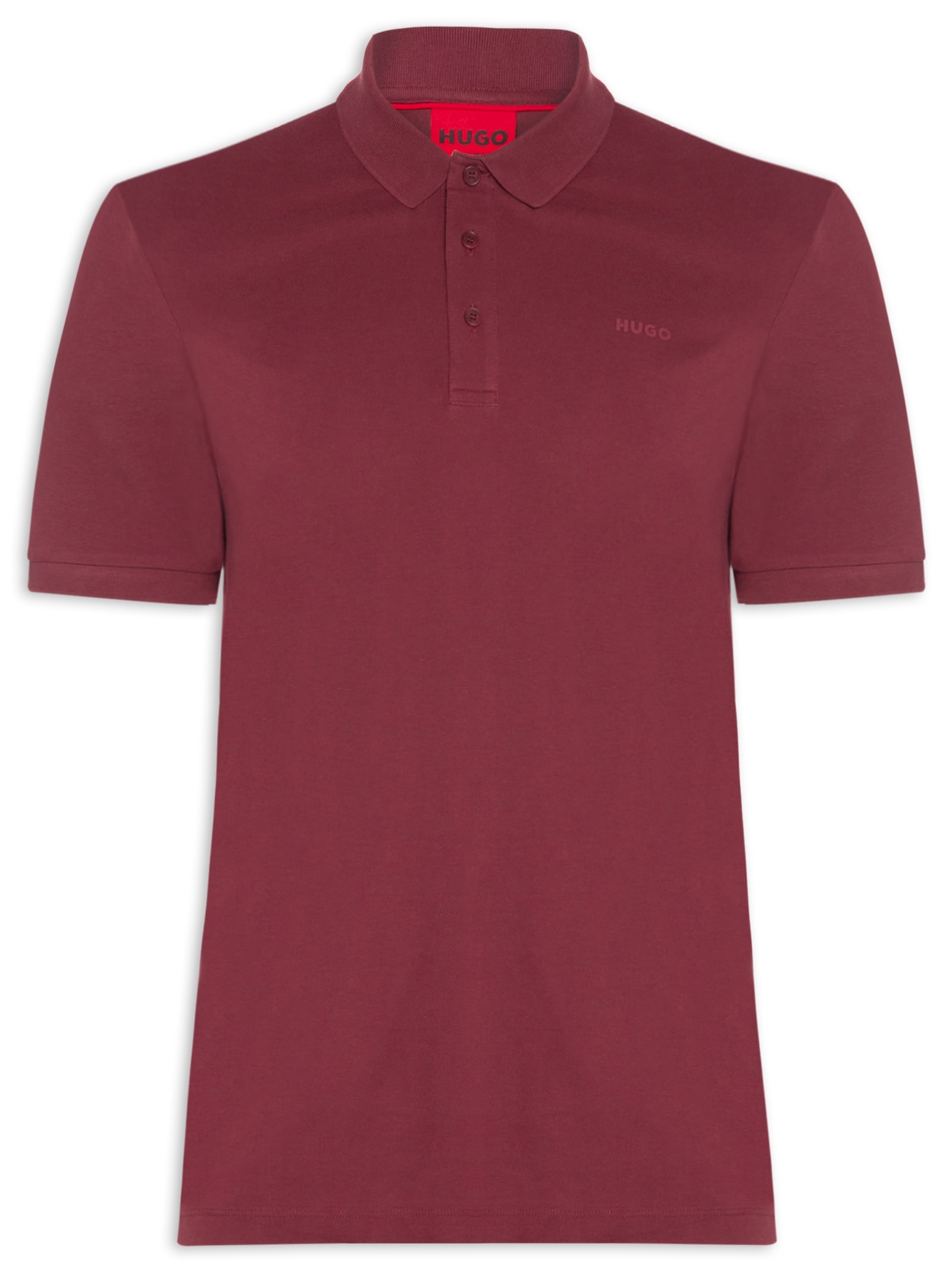 Polo Masculina Manga Curta Donos 222 Vermelho Hugo