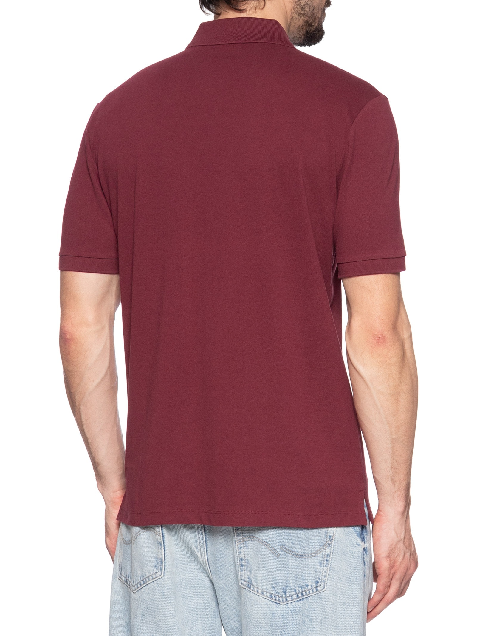 Polo Masculina Manga Curta Donos 222 Vermelho Hugo